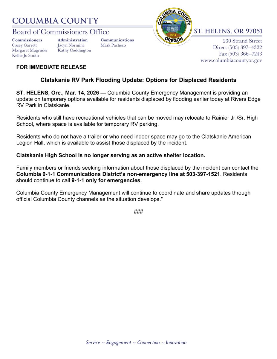 Columbia County OR tweet media