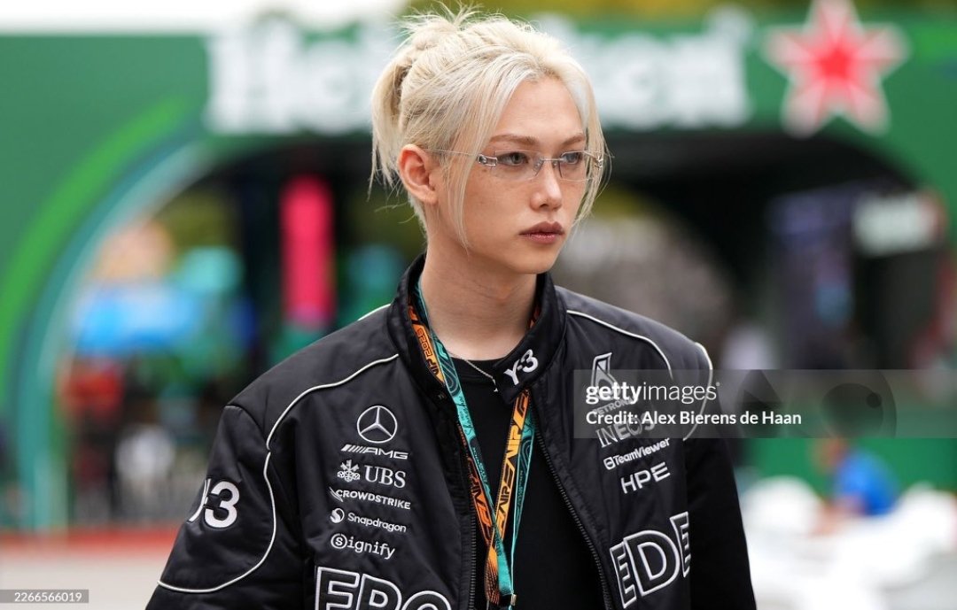 Felix of Stray Kids is chic at the F1 Chinese Grand Prix.