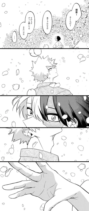 再掲。🌸と💥🍰
1枚目1コマ目紅白が逆です🤦🙇🏻💦 