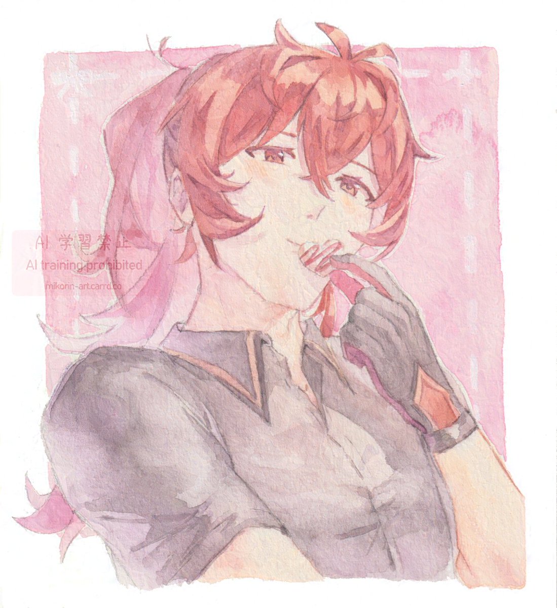 paintool_sai's tweet photo. for white day 🤍　ホワイトデー #diluc #watercolor #透明水彩 #ディルック https://t.co/5oT1LKRn1i