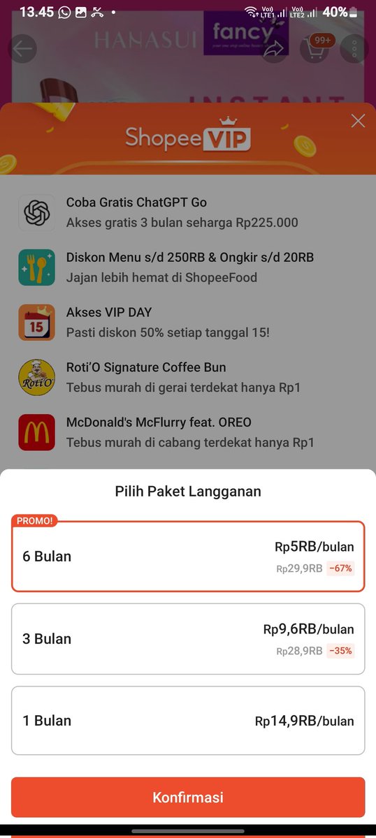 loppesteh's tweet photo. guys tanya dong, barangkali ada yg tau dan udh ngerti tentang shopee vip. 

ini tuh kan yg 6 bulan kan promo, ini promo bayar 5rb/bulannya, atau promo langganannya? tapi kalo promo langganannya, tapi kok pas mau bauyat masih 29,9rb ya, mohon pencerahannya guys 
#zonauangㅤ https://t.co/eiyFG4iKwi