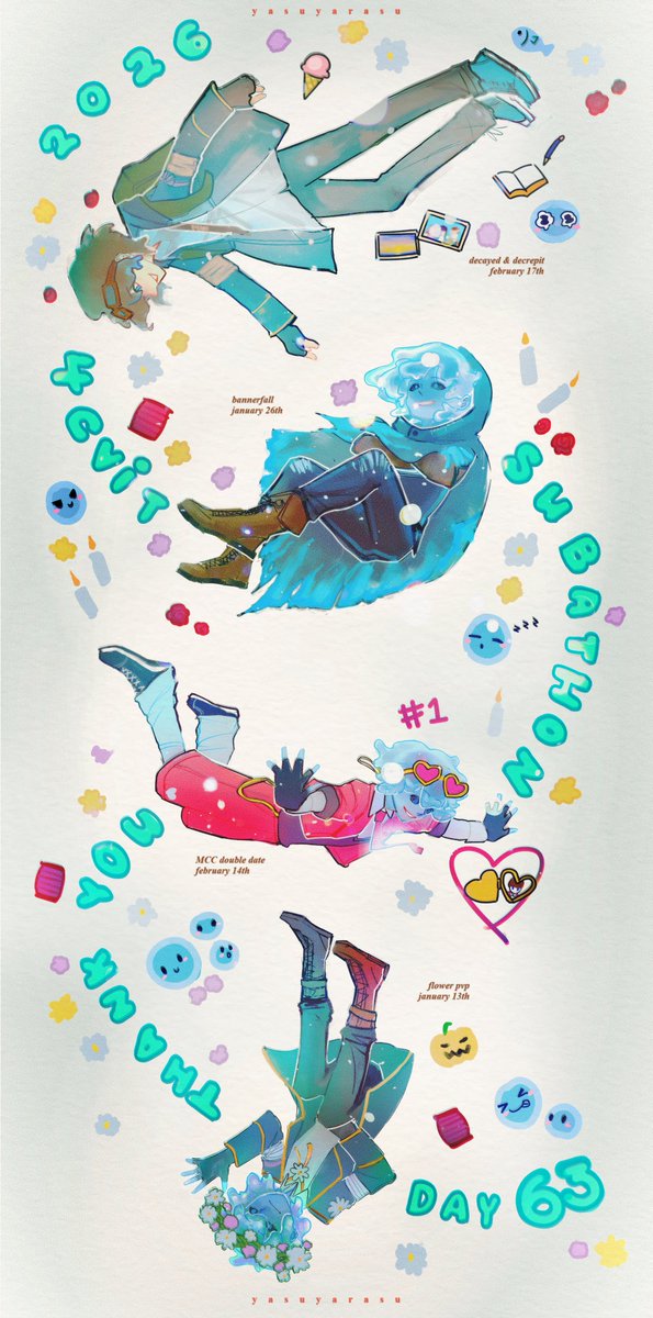 yasuyarasu's tweet photo. its been an incredible 63 days!! it almost felt like we were never gonna get here, to think we were worried the subathon wouldn't last past the first week. thank you for all the wonderful projects, and thank you everyone for being a part of this community! #thankyou4c https://t.co/iTJ80prydD