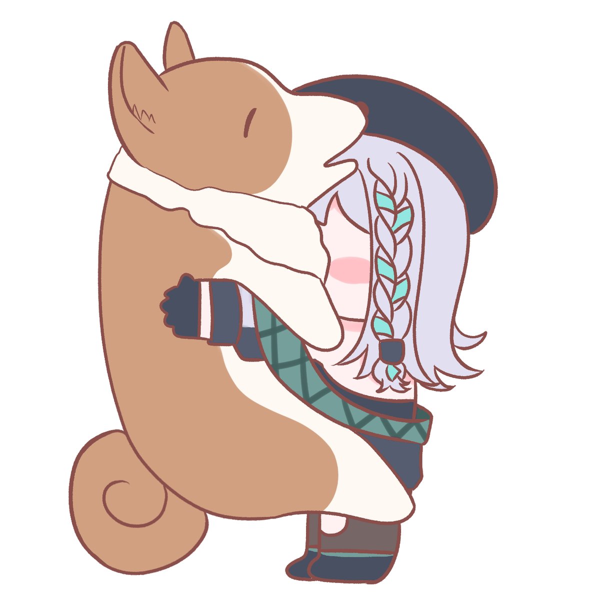 aobachannchi's tweet image. #MoemiART
癒しのもふもふ