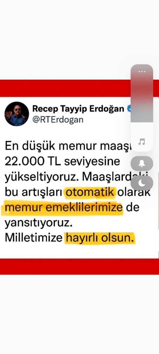 _ÇALIŞAN MEMURA verilip;657,5434,4688 S.Yasaların aksine (375/40) #EmekliMemur'a verilmeyen 8,077_22,157₺  talebi değil.YASAL HAKKIDIR!.Tapu gibi Kanunlarımız diyor ki;
Memur,Memur Emeklisi 657 SK’na tabiidir.
5434 ve 4688 SK’lar ile
AYNI ORANDA ZAM ALIR‼️
#MemurEmeklisineAdalet