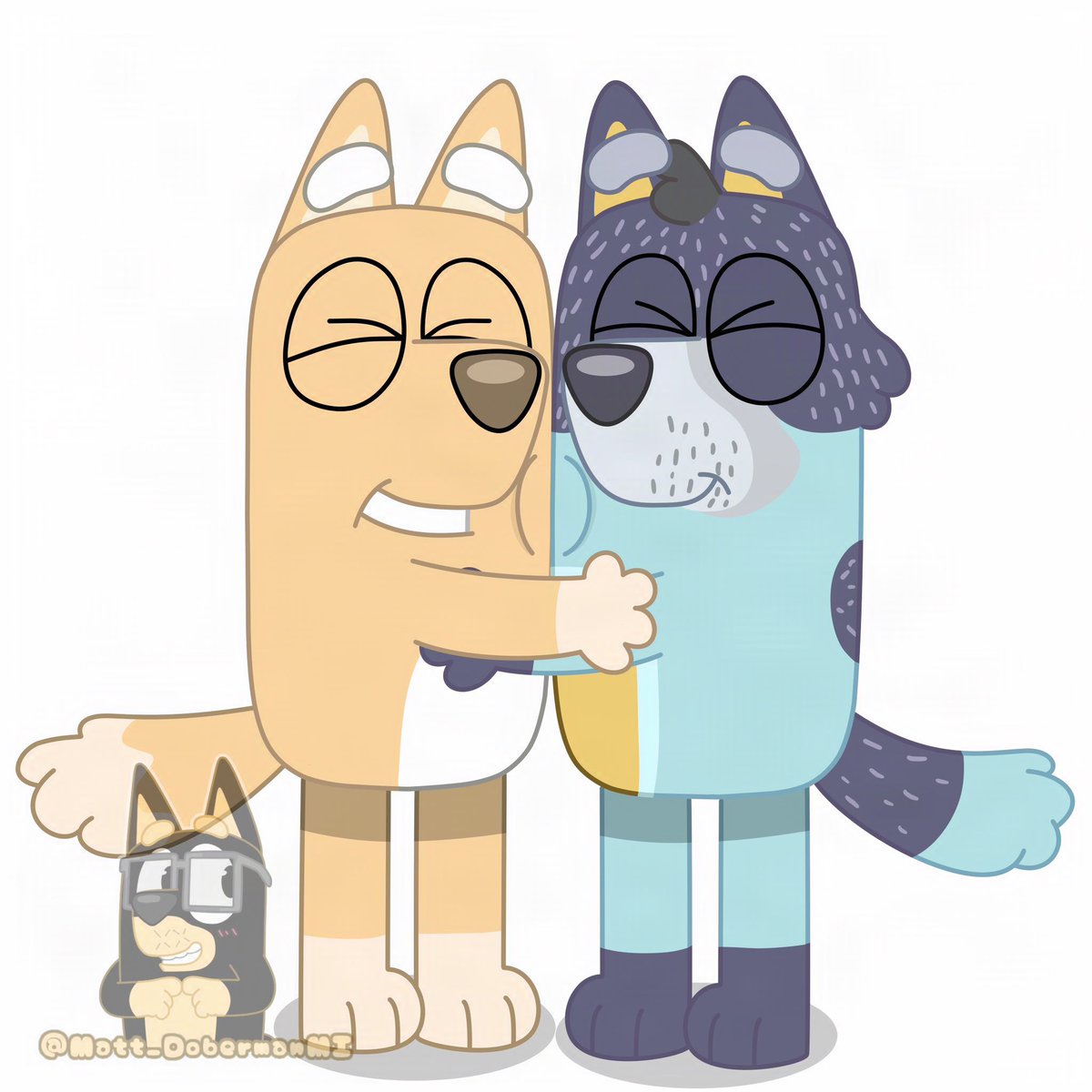 Matt_DobermanMI's tweet photo. Hugging @Roberto_TGGamer ! A commission by Adrian on discord ✨ https://t.co/mKlpnbOj95