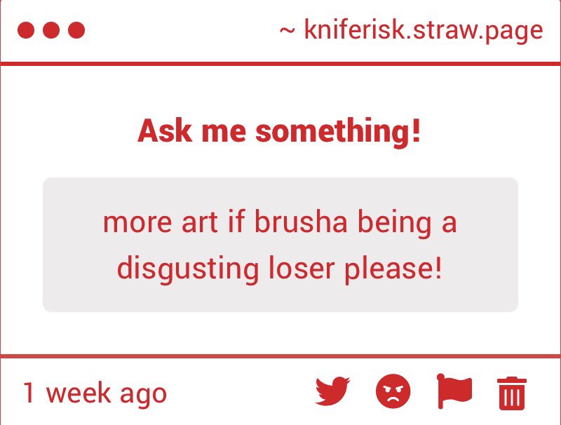 kniferisk's tweet photo. hello you little freak /pos, i promise this is being done soon once i finish owed……. <3!!! 
https://t.co/MfVXE8sDpp https://t.co/44n1OMtT61