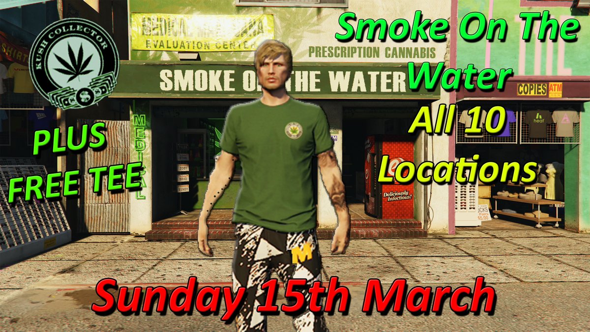 flyinscot35's tweet photo. Smoke On The Water Daily Collectible, All 10 Locations Sunday 15th March... https://t.co/RuurZbdX6s via @YouTube #GTA6 #GTAOnline #GTA5 #RockstarGames https://t.co/v7B89oazs4