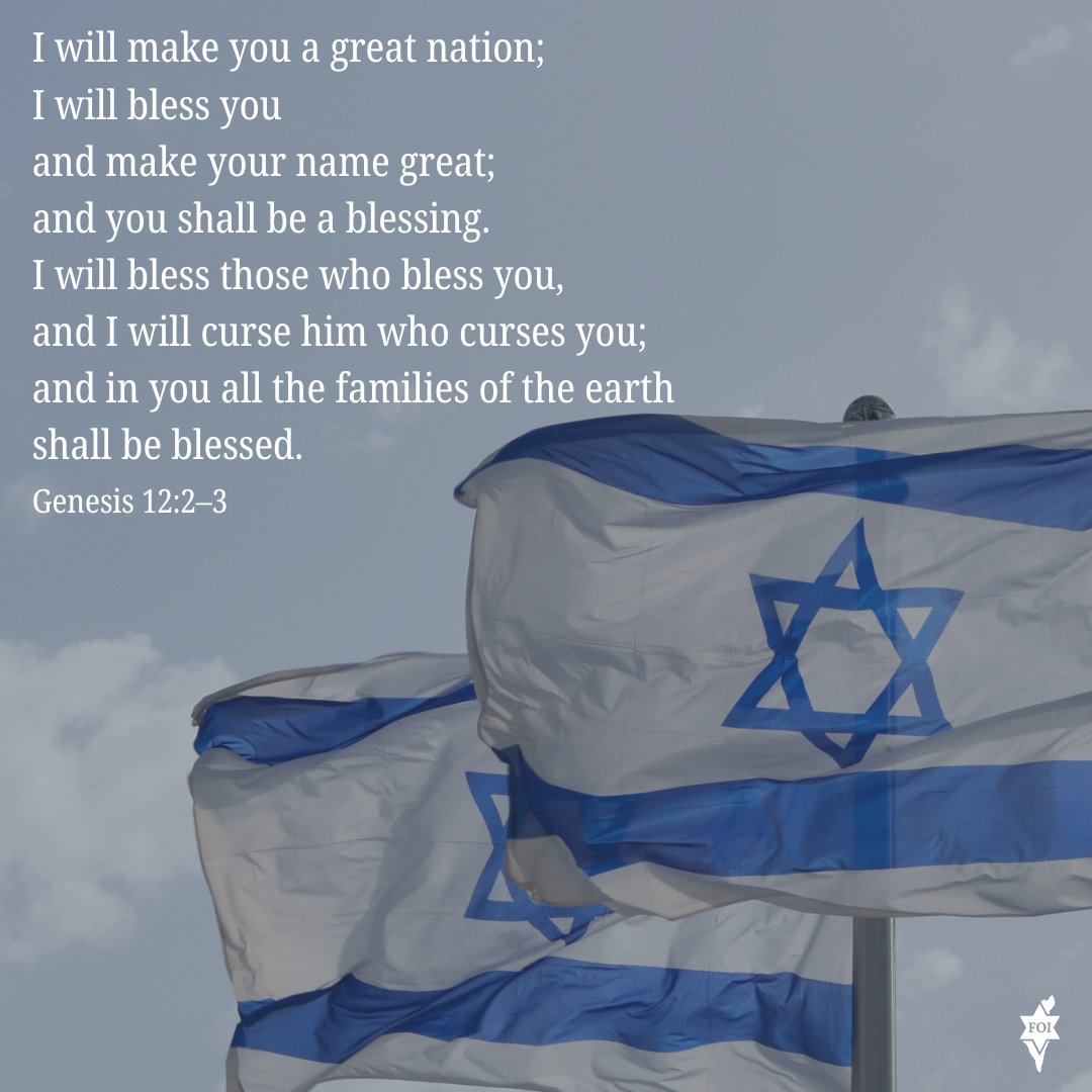 FOIGM's tweet image. Genesis 12:2-3

#BibleVerse #FriendsOfIsrael #Israel #God #verseoftheday