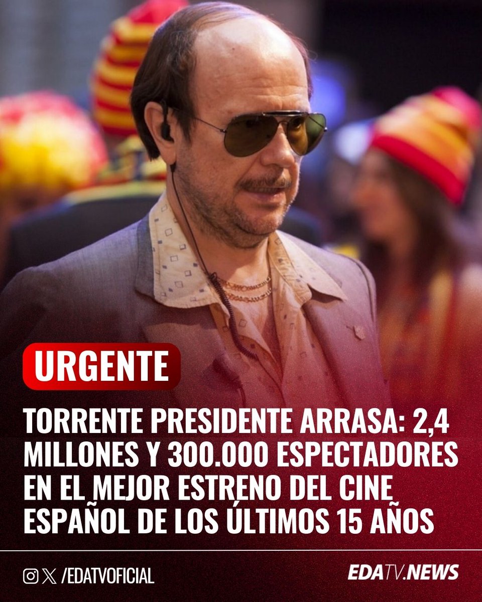 🚨‼️| Torrente Presidente arrasa en su estreno: ingresa 2,4 millones, reúne 300.000 espectadores y logra el mejor debut del cine español en 15 años.