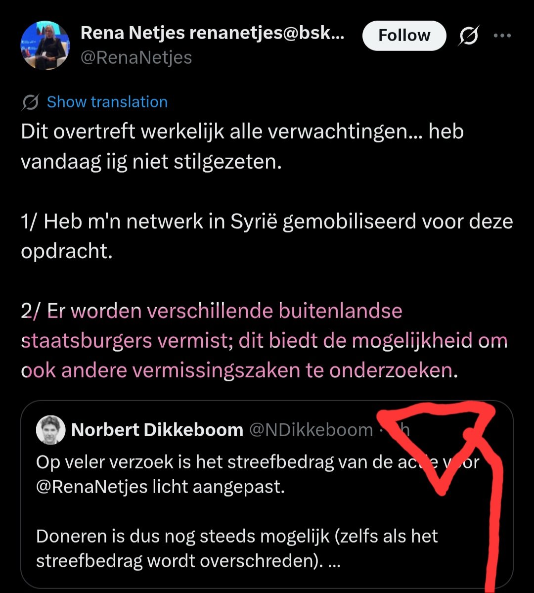 Eddy_Oot's tweet image. Jammer dat informatie is achtergehouden.
€10 miljoen bounty, Rena veroordeeld, geld gaat maar naar één doel terwijl Rena iets anders zegt.
Transparantie was wel op z’n plaats geweest.