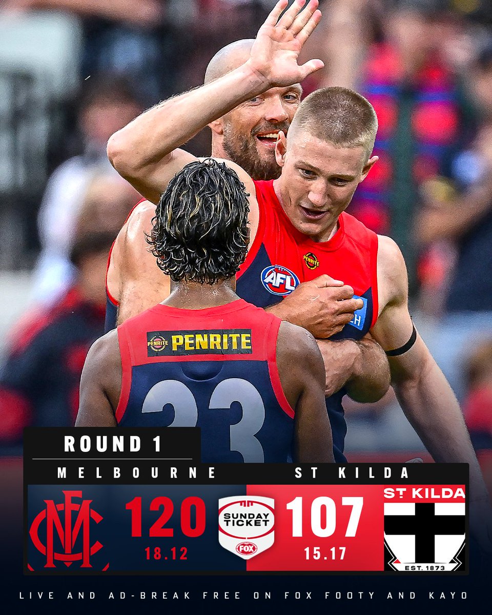 HELL OF A START FOR THE DEMONS 🔥🔥

The new-look Dees stun the Saints in a brilliant game, condemning their hyped rivals to an 0-2 start despite a big trade period.

MORE >> bit.ly/3NzFvvU
#AFLDeesSaints