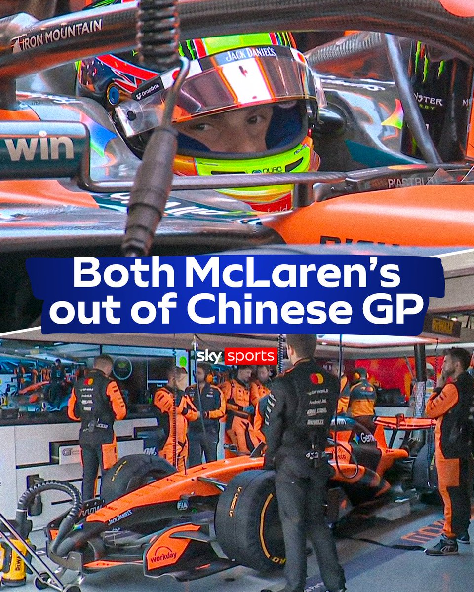 Both Lando Norris and Oscar Piastri are OUT of the Chinese Grand Prix with separate issues identified before the start! 

Alex Albon and Gabriel Bortoleto also failed to take the start due to issues 😟