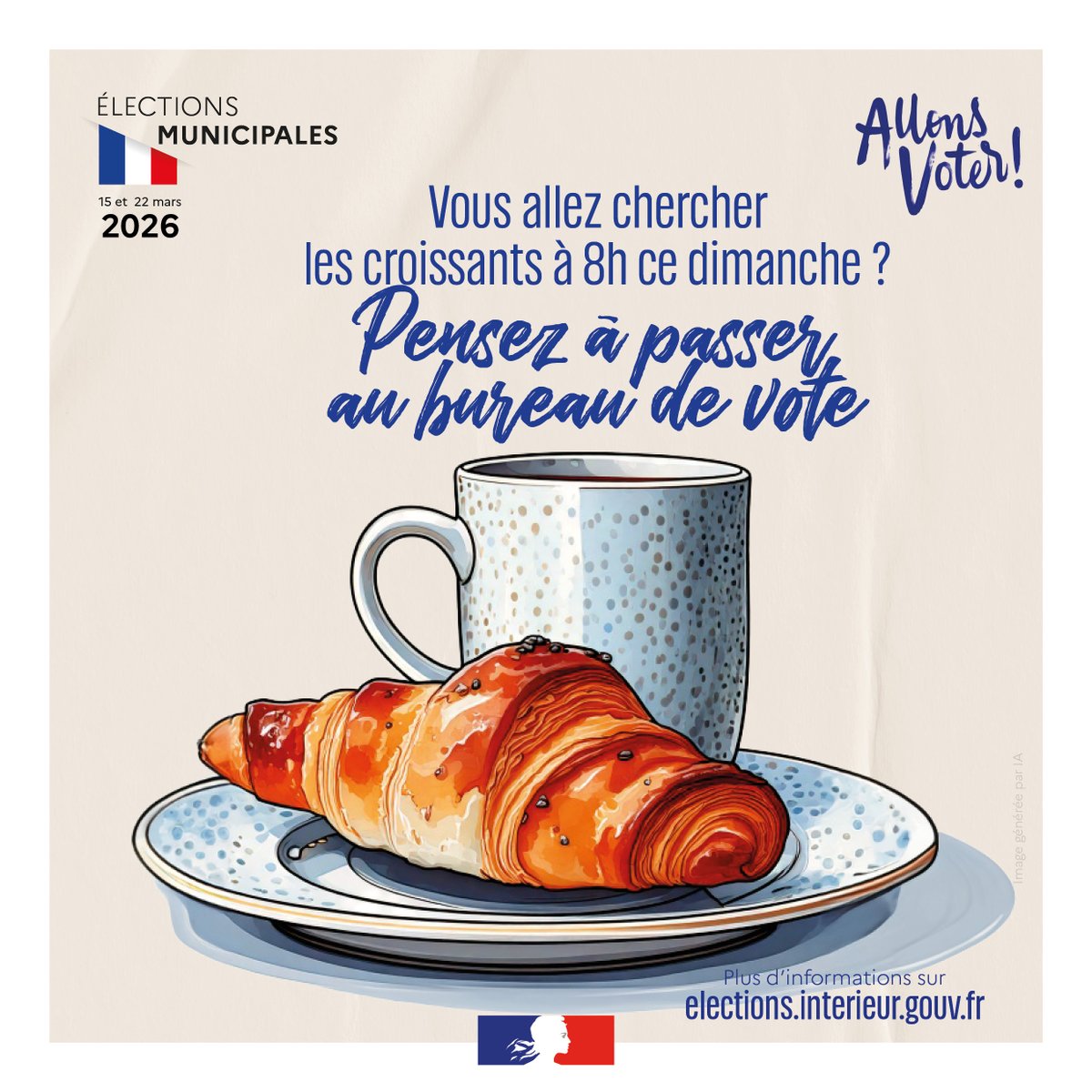 Prefet56's tweet image. #Municipales2026 | 🗳️
Les 706 bureaux de vote du #Morbihan sont ouverts ce dimanche 15 mars 2026 de 8h à 18h pour les élections municipales 2026.
Allons voter !
Vous avez des questions sur les élections ?
elections.interieur.gouv.fr
Les élections municipales 2026 dans le Morbihan