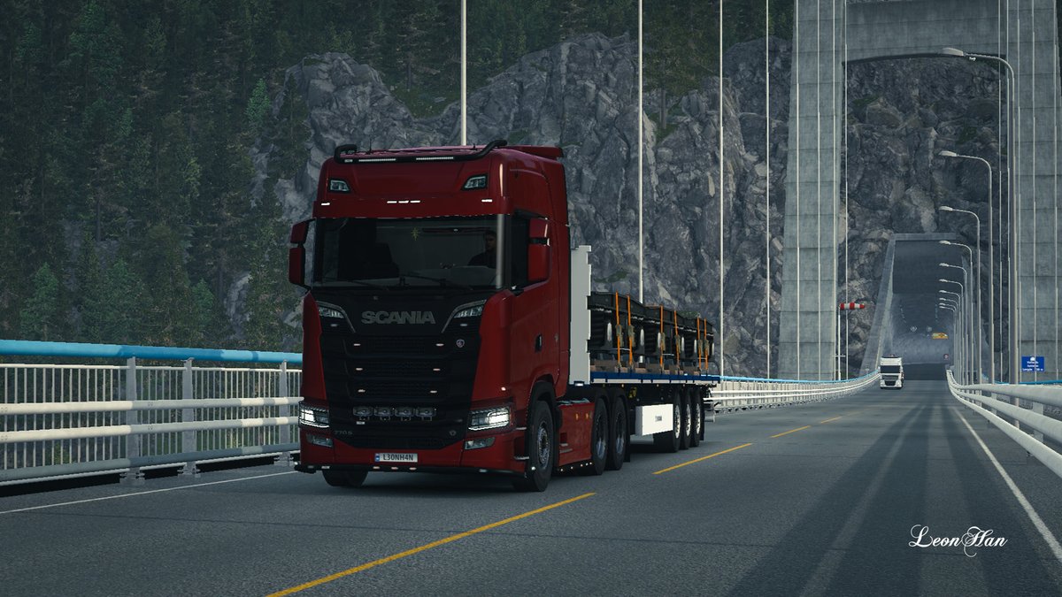 JegerLeonHan's tweet photo. Have a beautiful Sunday, everyone.

#VirtualTruckDriver #VirtualPhotography #ETS2 #Scania #KroneTrailer https://t.co/fOXFWc13vh