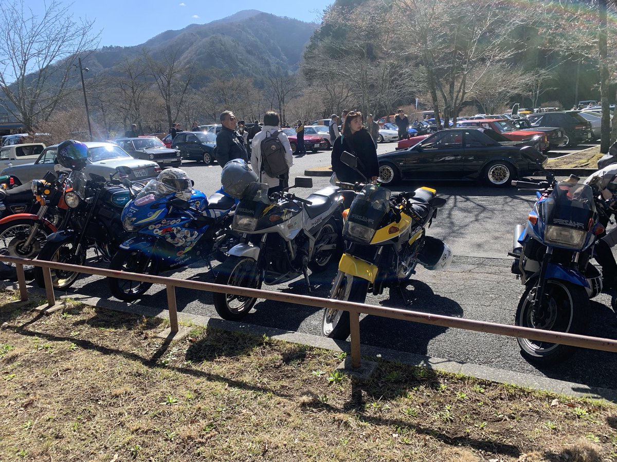 Id87Nm's tweet image. #FZ250
#ツーリング 
春のお茶会ツーリング⁈
朝は寒かったけど、春の陽気に誘われて。
改めて思う。

バイクと言う趣味は実は最高だ…

いじってヨシ、眺めてヨシ、走らせてヨシ、仲間とだべってヨシ、美味いもの食べに行ってヨシ！オマケにバイク運転は最高の脳トレ？