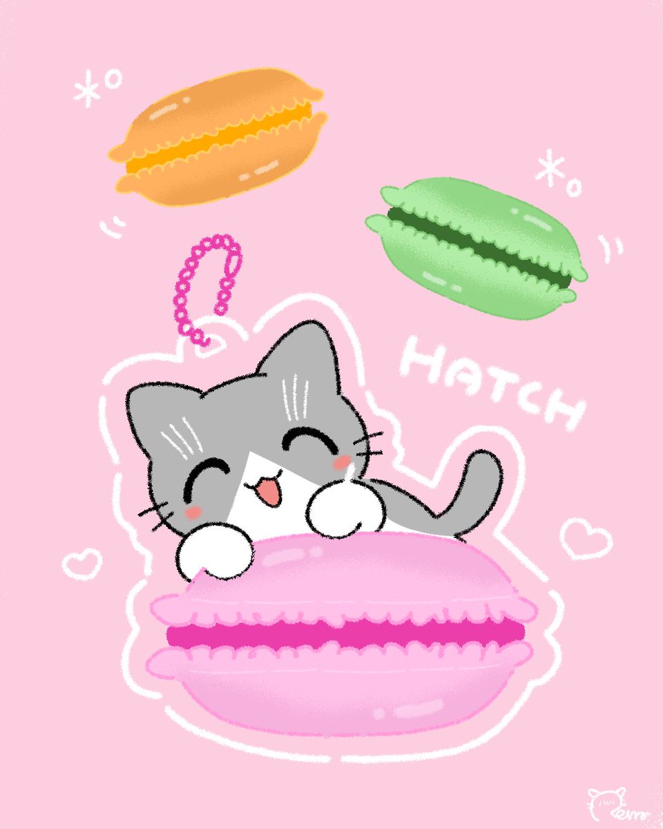 近所のくろねこ🐈‍⬛はっち

わーい！まかろんがいっぱい✧！

#ゆるいイラスト #近所のくろねこ #イラスト #マカロン