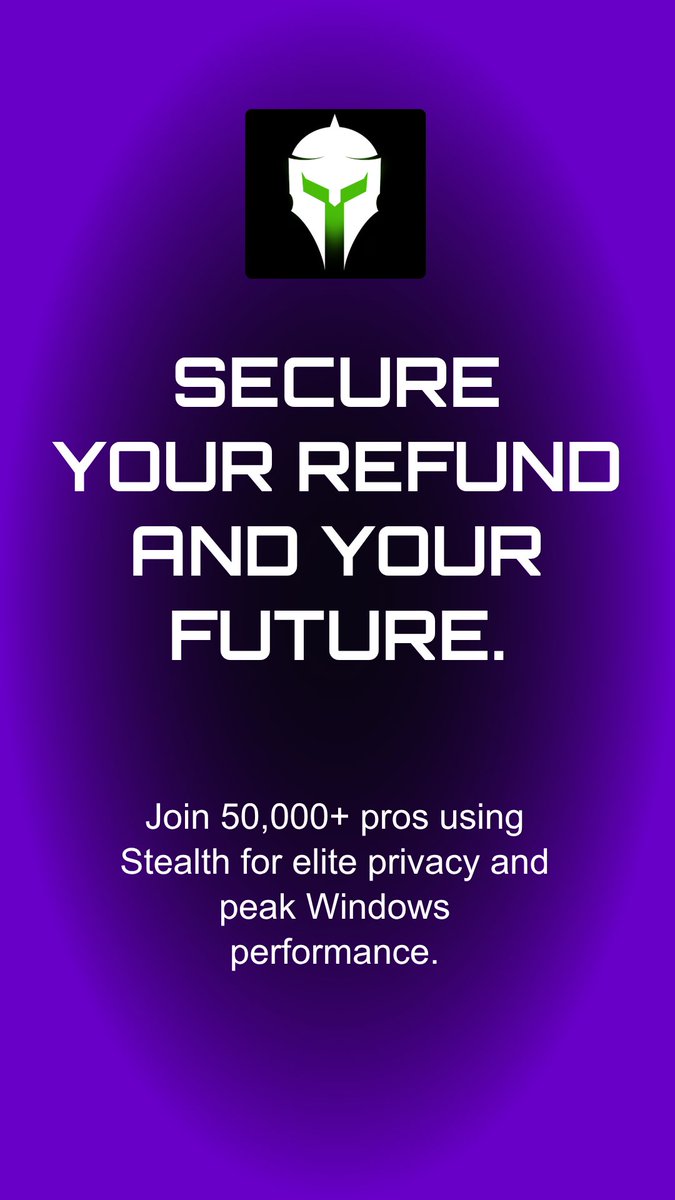 fatalcyber's tweet image. Secure your refund. Secure your future.

Join the growing community using Stealth to protect privacy, eliminate surveillance, and push Windows performance to its limit.

#CyberSecurity #PrivacyTools #WindowsSecurity #DigitalFreedom #Stealth