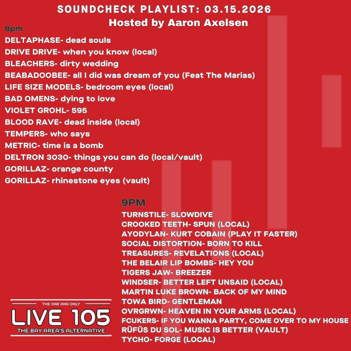 LIVE 105 tweet media