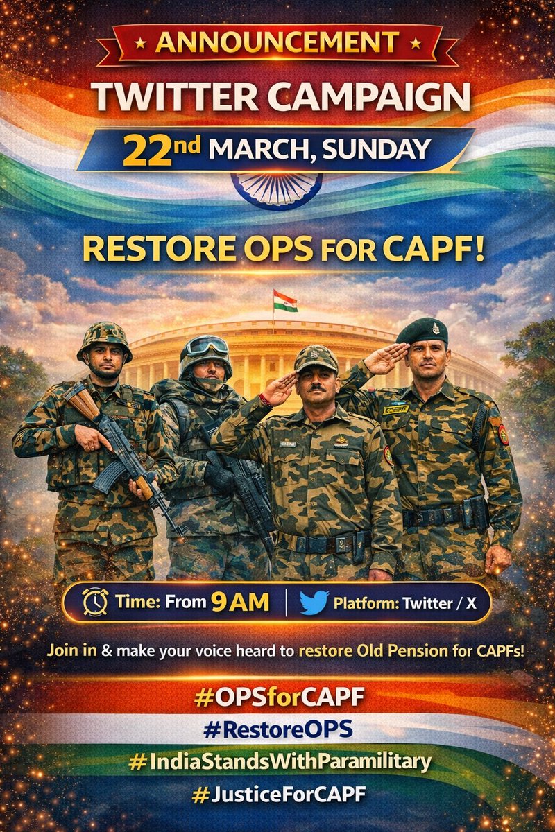 NEWS OF PARAMILITARY (CAPF) tweet media