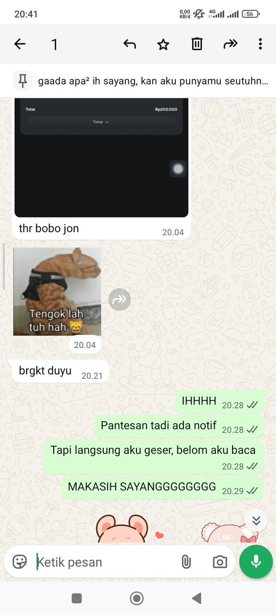 centangkelabu's tweet photo. Oh gini rasanya dikasih thr sama doi👉👈 TIMAKACI SAYANG AKU mwaaaaaaa love u👉👈🥺 @L1ezzy https://t.co/2x1TGwbtzD