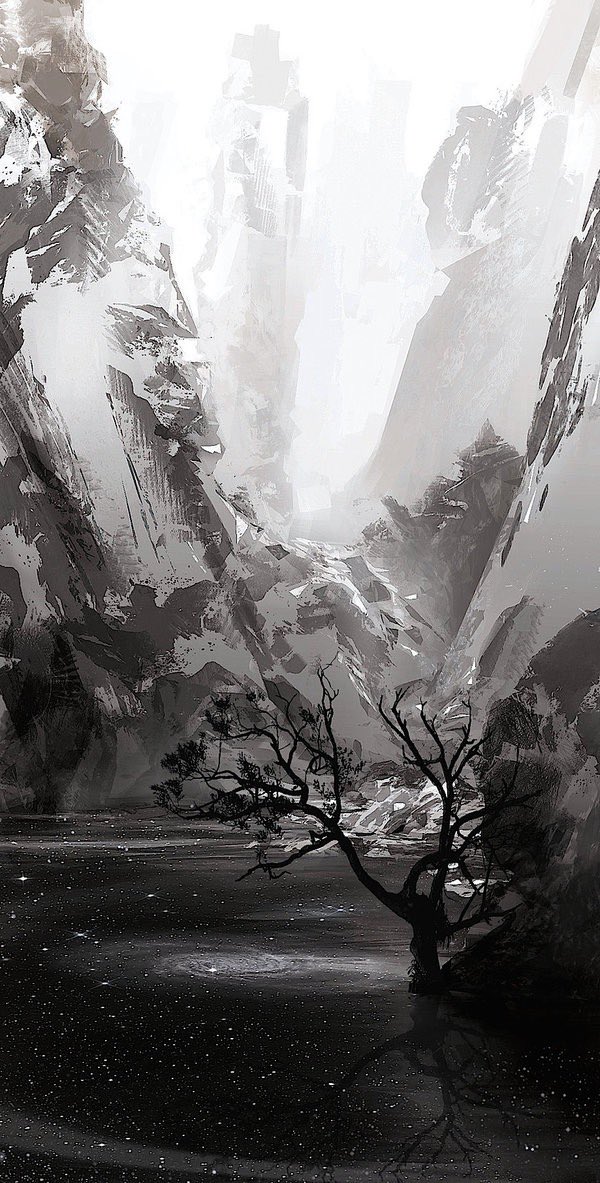 SeanMac67914982's tweet photo. Mirrormere 
by Gianna Michele Kaye

The Mirrormere, or Kheled-zâram in Khuzdul, is a sacred lake in J.R.R. Tolkien's Middle-earth, located in the Dimrill Dale beneath the East-gate of the Dwarven kingdom of Khazad-dûm (Moria). 

It is renowned for its exceptionally still, dark blue waters that reflect stars even during bright daylight, a phenomenon central to Dwarven lore. 

This reflection, known as the Crown of Durin, was seen by Durin the Deathless, who took it as an auspicious sign to found the great city of Khazad-dûm.