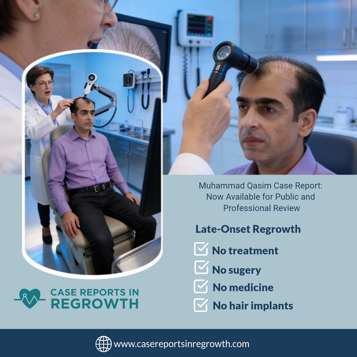 There is no record of him undergoing medical procedures, taking hormonal treatments, or applying any synthetic products to induce these changes. No surgeries, no medications, no interventions — only the silent, unstoppable work of a force beyond human hands. Muhammad Qasim