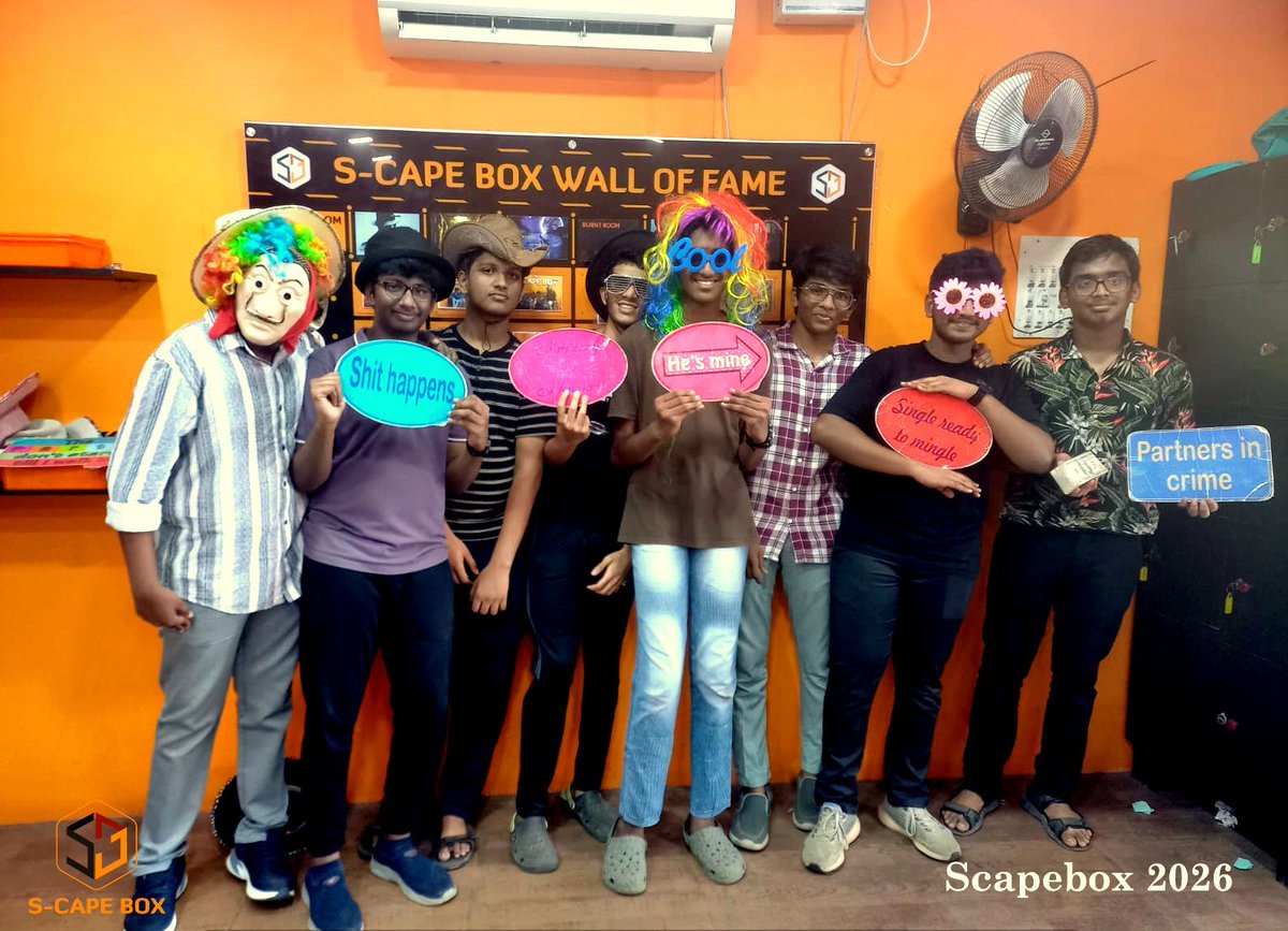 scapeboxpondy's tweet photo. Spacebox HELLO TEAM GUMBAL GOVINDANS!!!
We're open with more safety!! MORE FUN, MORE ENTERTAINMENT! ESCAPE YOUR STRESS IN OUR ESCAPE ROOMS. Join with us!!!
#escaperooms #escaperoomspondicherry #Puducherry
#THEBANKHEIST #adventureawaits #scapeboxpondy https://t.co/mR1SNfgJRt