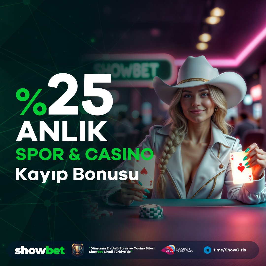 ❎Olası Kayıplarınızda
 ShowBet Yanınızda 

%2️⃣5️⃣  Sabit  Spor Ve Casino Kayıp Bonusu İle 
💰Kayıplarınızı Telafi Edebilirsiniz 

 t.ly/ShowbetGirisYap