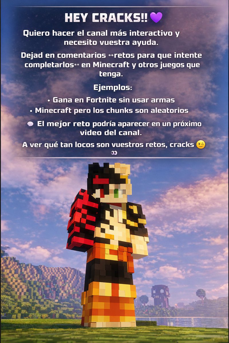 NOVA23933's tweet image. Os leo chicos👀

#Minecraft #Minecraftchallenge #Youtuber #YoutuberMinecraft