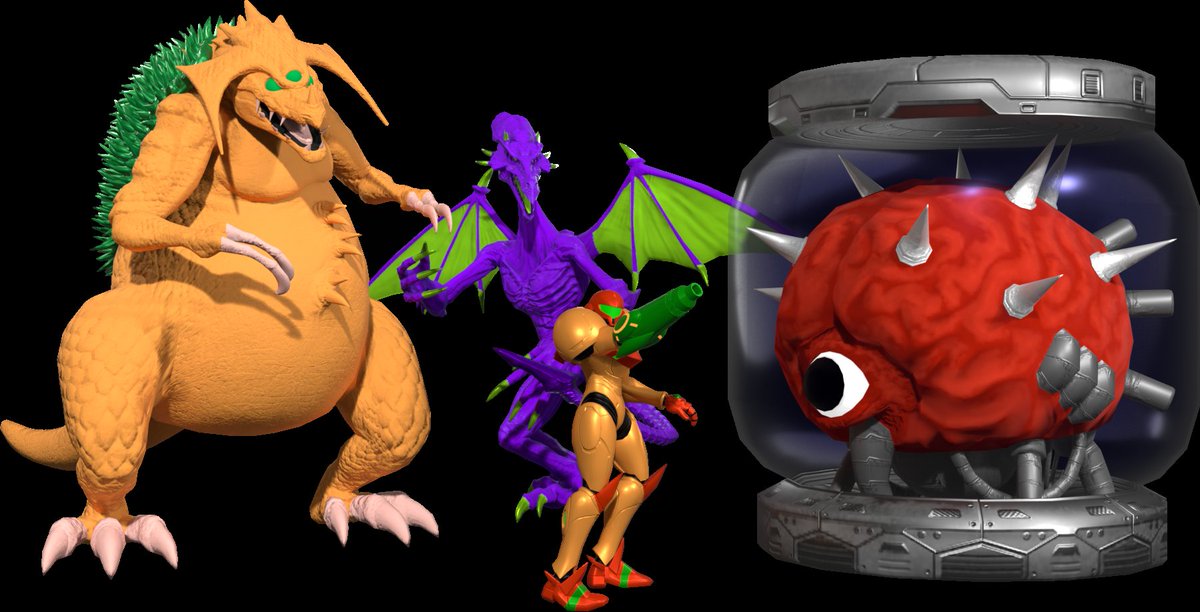 2018Spyro's tweet image. #SamusAran #Kraid #Ridley #MotherBrain #Metroid #NES #Famicom #NintendoEntertainmentSystem #Blender3D