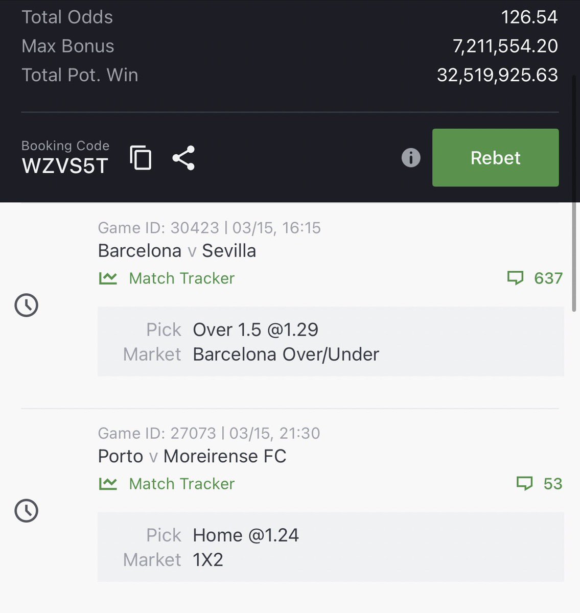 125 ODDS WZVS5T  | 15 ODDS H4NXWU.
