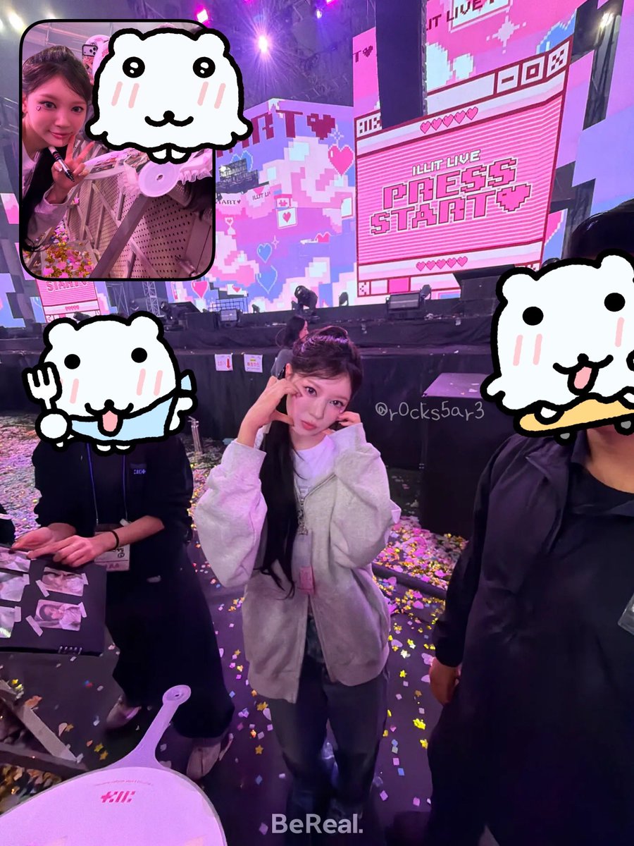 r0cks5ar3's tweet photo. 260315 ILLIT M&amp;G 밋그 #모카 #moka

모카랑 비리얼 📸💕💕 https://t.co/JfaiKBu108