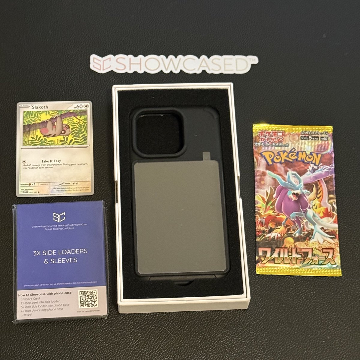 Recently got a new phone and thanks to <a href="/showcasedcards/">Showcased Cards</a> I got a new Card display case with some awesome additional items! 

#PokémonTCG 
#pokémon30thanniversary
