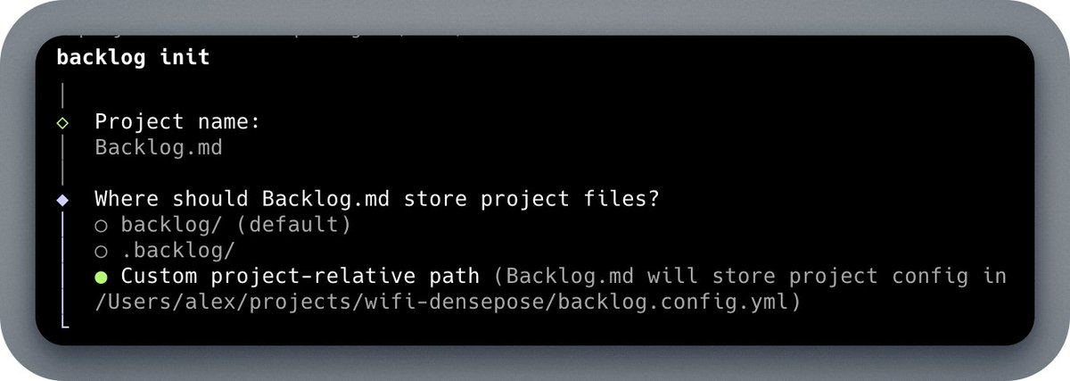 Backlog.md tweet media