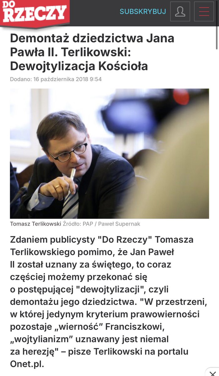 Dariusz Matecki tweet media