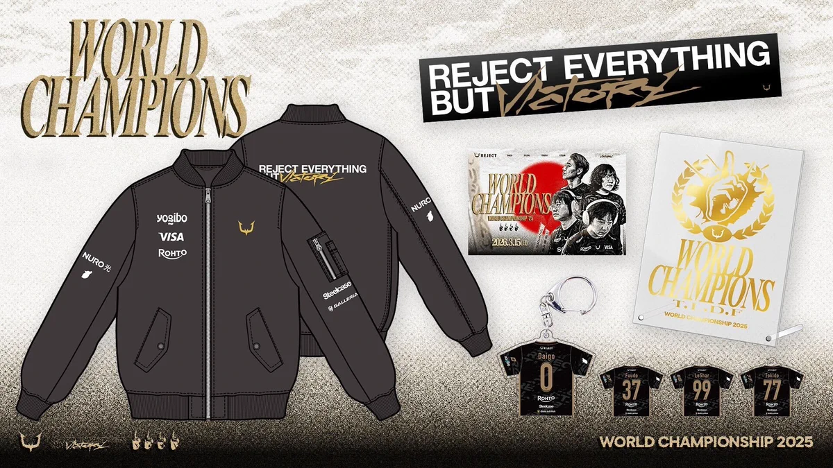 REJECT 2025 WORLDS Champion Jacket XLサイズ REJECT on X: 