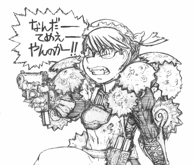 最後にマズルフラッシュを描いたのは2年前みたいね 