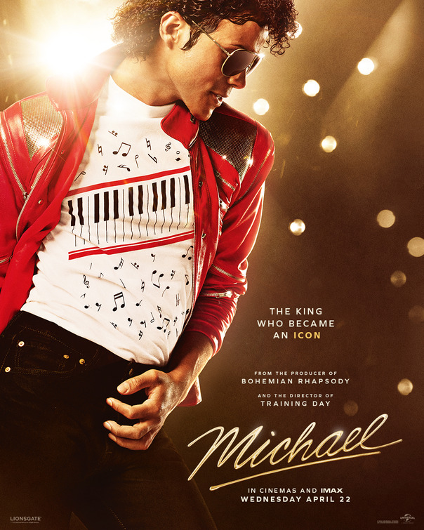 itsocine's tweet photo. 🎞 Nuevos pósters promocionales de Michael

Cada vez falta menos para el estreno del biopic sobre el Rey del Pop, que llegará a los cines el 24 de abril.

La película, dirigida por Antoine Fuqua (Training Day) explorará la vida y carrera de Michael Jackson, uno de los artistas más influyentes de la historia de la música.

#MichaelJackson #MichaelMovie #Biopic #Cine #Estrenos2026