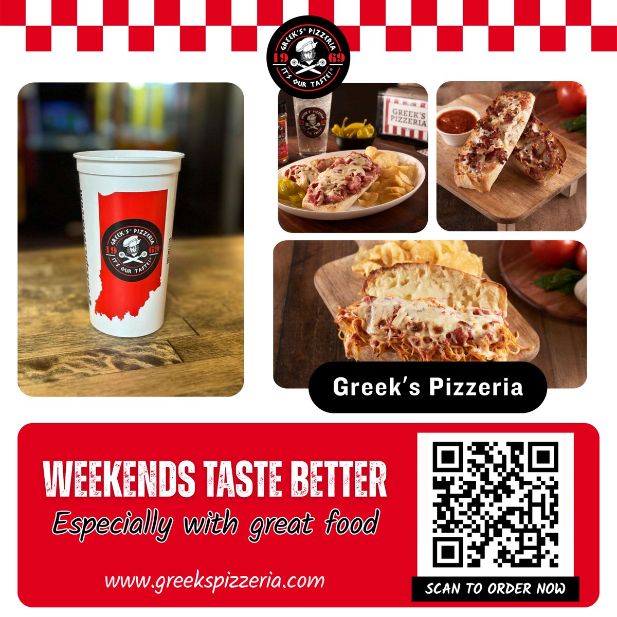 Weekends hit different when the cheese melts just right 🍕🔥
Scan. Order. Smile. Repeat. 😋

#greekspizzeria #sundayfood #goodmood