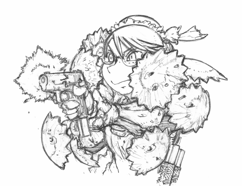 最後にマズルフラッシュを描いたのは2年前みたいね 