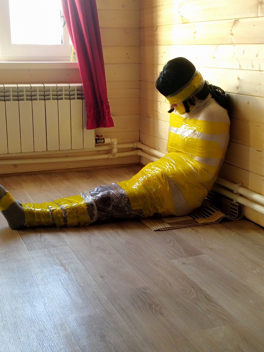 tenchku's tweet photo. mummified  #拘束 #緊縛 #自缚 https://t.co/wAJMcCB5Jz