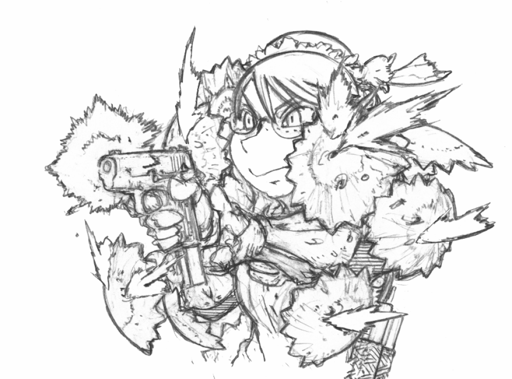 最後にマズルフラッシュを描いたのは2年前みたいね 