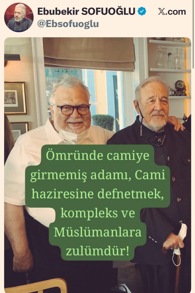 İlber Ortaylı hocayı bazı konuşmalarından dolayı yayınlarda çok eleştirmiştim. Lakin güzel amelleri de yok değilmiş. Ardından sövenleri ve kişiliklerini gördükçe kendisine dilediğim "rahmeti" tekrarlıyorum.