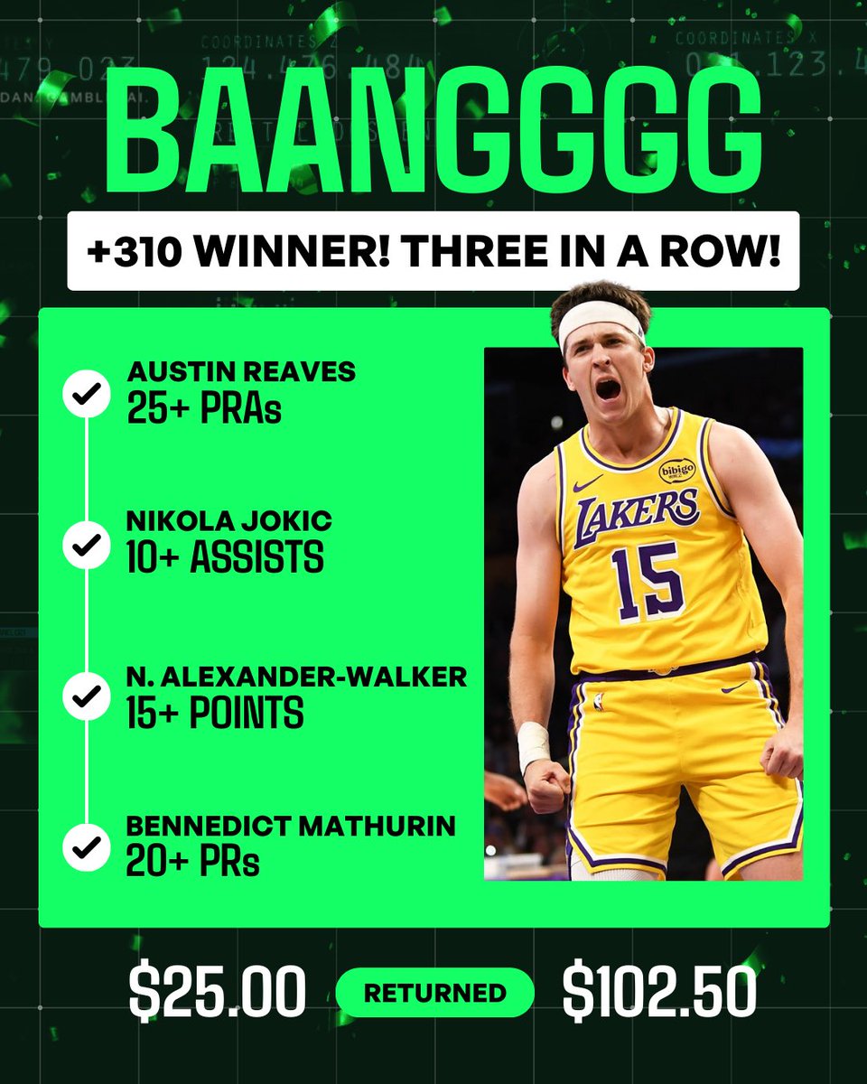 Dan’s AI Sports Picks tweet media