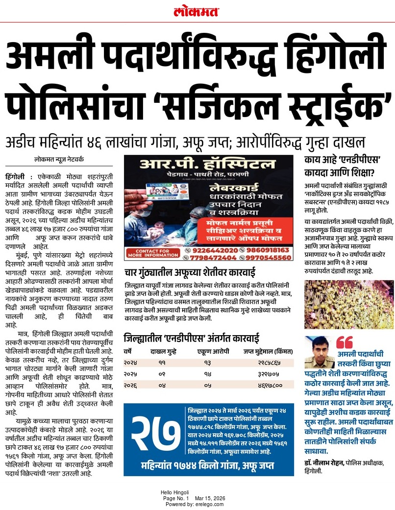 हिंगोली पोलीस Hingoli Police tweet media