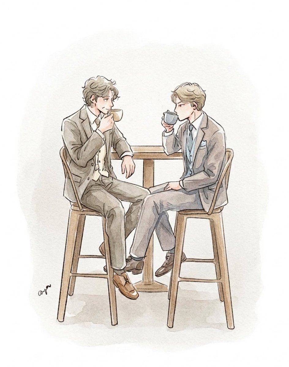 お茶する2人☕️

#jwds