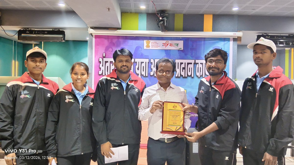 NJntua's tweet photo. Our NSS JNTUA Volunteer Sumanth at Bilaspur, Chattisgarh in the Inter State Youth Exchange Programme organized by MYBharat, Ministry of Youth Affairs and Sports, Government of India https://t.co/zC2csKMPf3