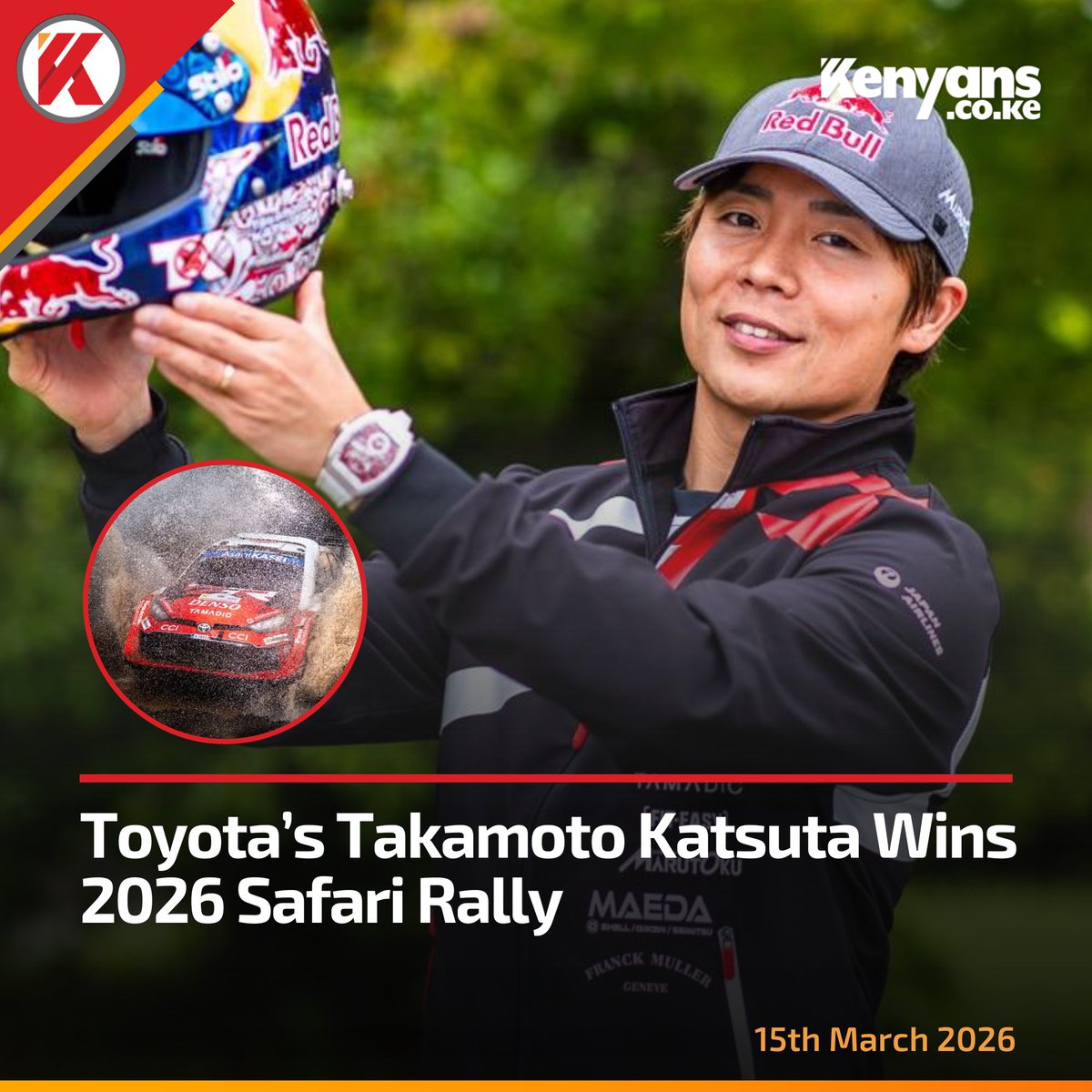 Toyota’s Takamoto Katsuta wins 2026 Safari Rally