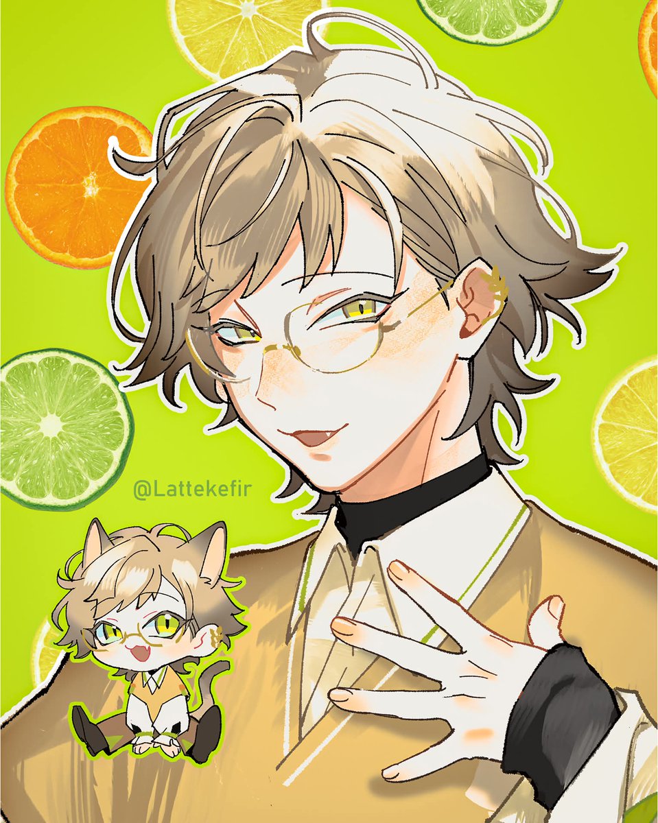 #阿萬人迷
成為寶寶粉肝（豬肝？）所以來試畫一下貓
長得太我的手癖了好可愛