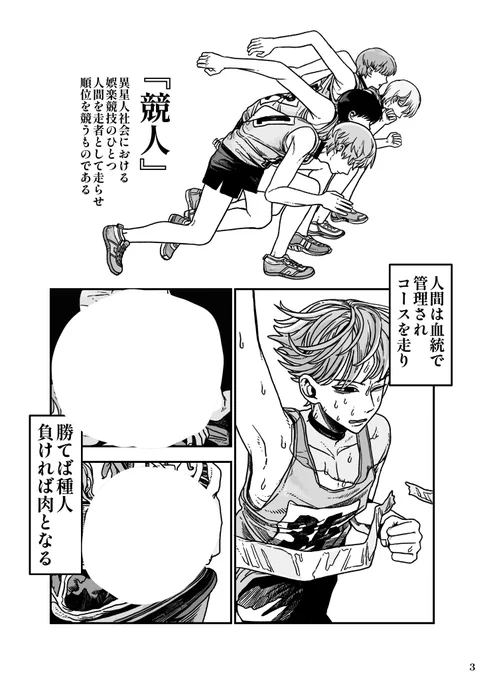 命がけのレース、SF陸上BL
「競人」 #J庭59 
1 